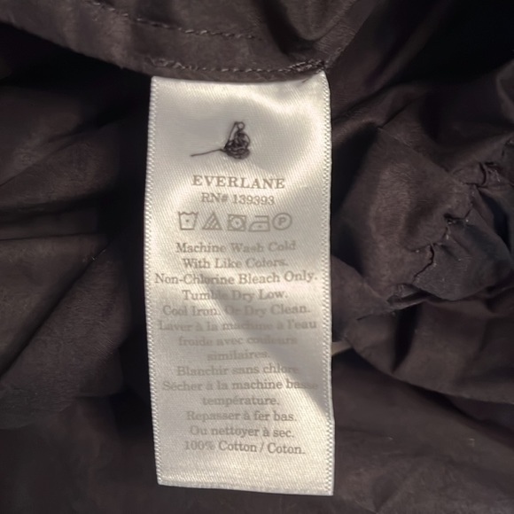 Everlane The Easy Button Front Skirt 100% Cotton in black Size XS NWT - Picture 12 of 13